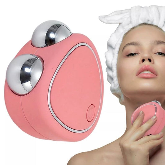 Electric EMS Facial Massager Mini Portable Microcurrent Facial Lifting Massage Roller