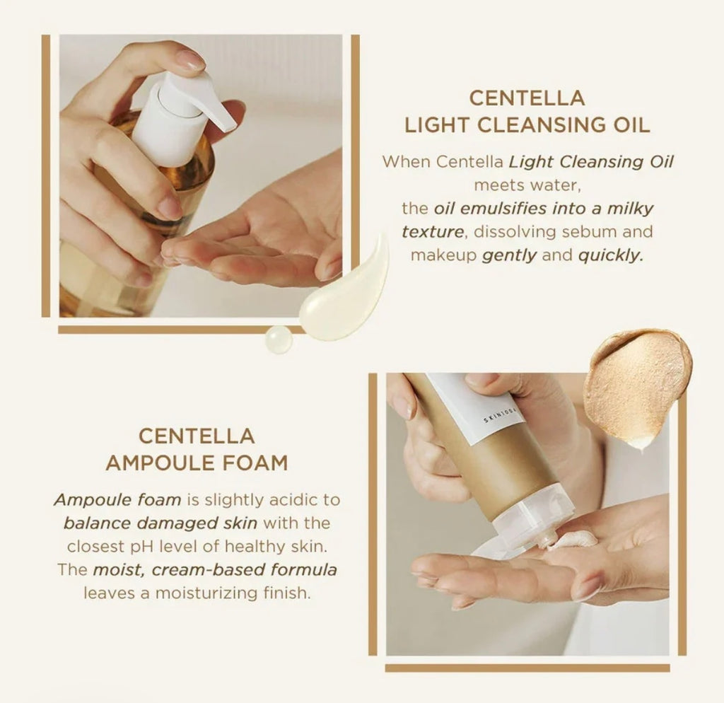 SKIN1004 Centella Double Face Cleansing Set Exfoliating Calming & Hydrating