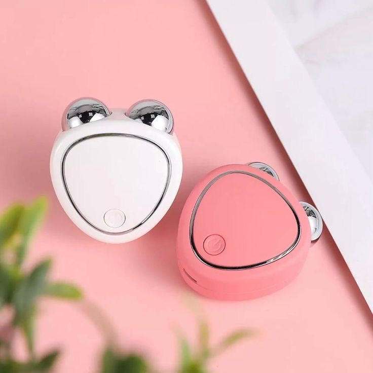 Electric EMS Facial Massager Mini Portable Microcurrent Facial Lifting Massage Roller