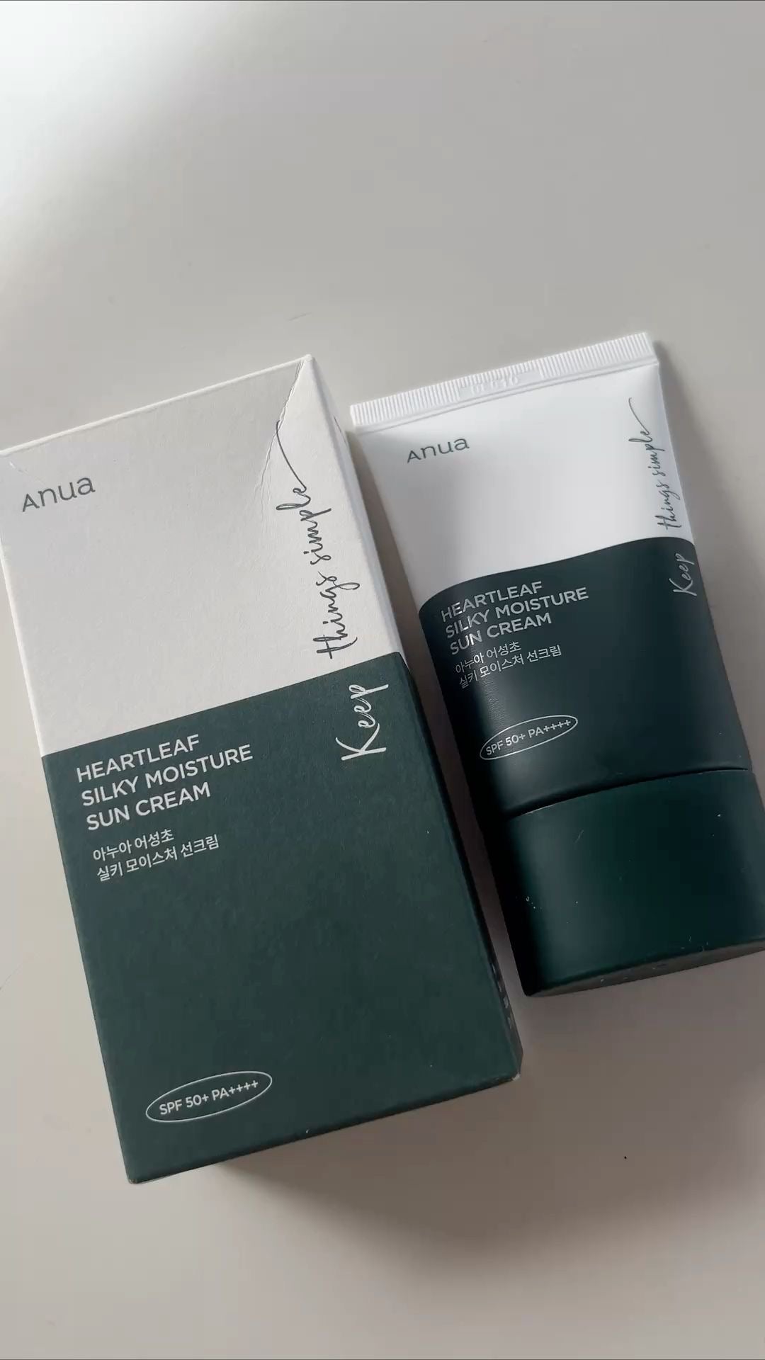 Anua Heartleaf Silky moisture Sun Cream